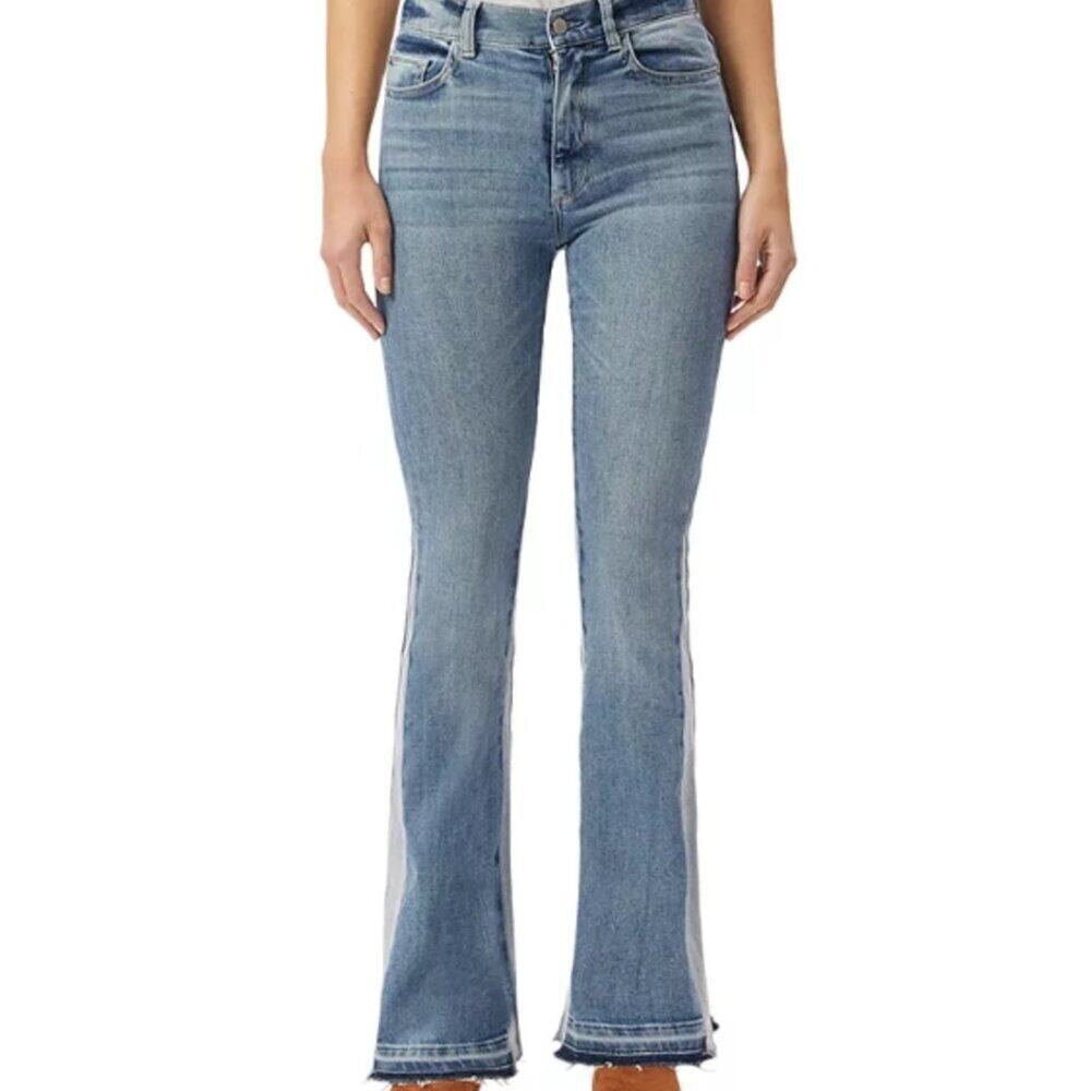 DL1961 Bridget Boot High Rise Instasculpt Jeans Aquarius - Picture 3 of 6